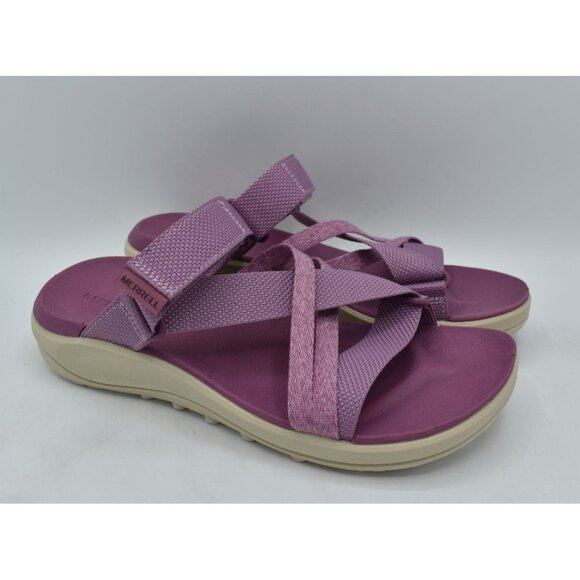 Merrell Womens Size 8 District 4 Mendi Mauve Open Toe Sandals Shoes - Picture 3 of 15